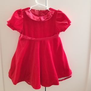 Red velvet Christmas dress